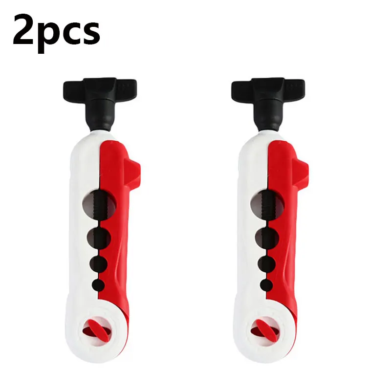 2pcs White Red
