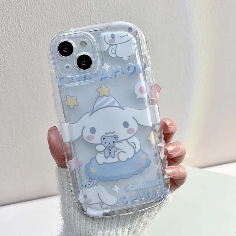 thumbnail image 1 of Hello Kitty Kuromi Clear Phone Case For Samsung Galaxy S23 S22 Ultra S21 Plus A51 A71 A04 A04S A14 A34 A54 A13 A23 A12 A22 Cover, 1 of 5