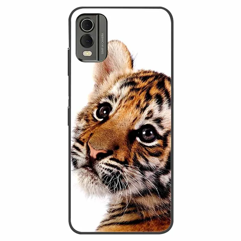 Shockproof Soft Silicone TPU Back Cover with Cute Cartoon Design