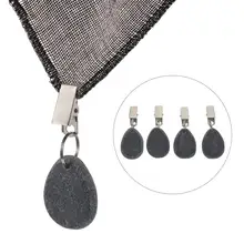 4pcs Table Cover Weights Stone Iron Tablecloths Pendants Table Cloth Pendant Tablecloth Clips Tablecloth Weights Clips