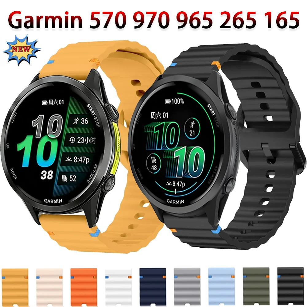 Versatile Silicone Strap Bracelet - Available in 18mm, 20mm, and 22mm Sizes