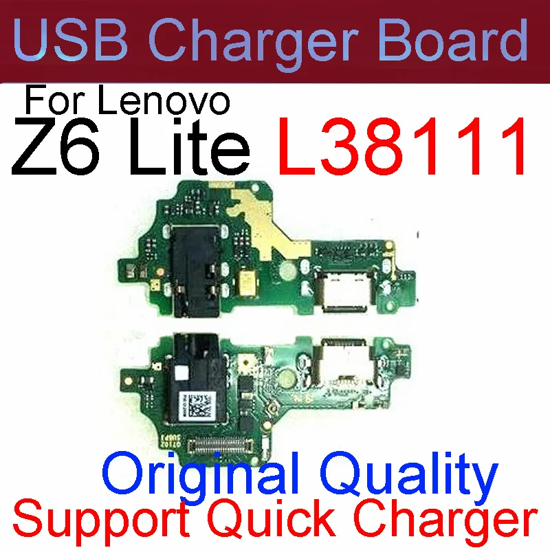 

For Lenovo Z6 Lite L38111 USB Charging Port Dock Plug Connector Board Jack Charger Board & Mic Microphone Flex Cable Repair Part