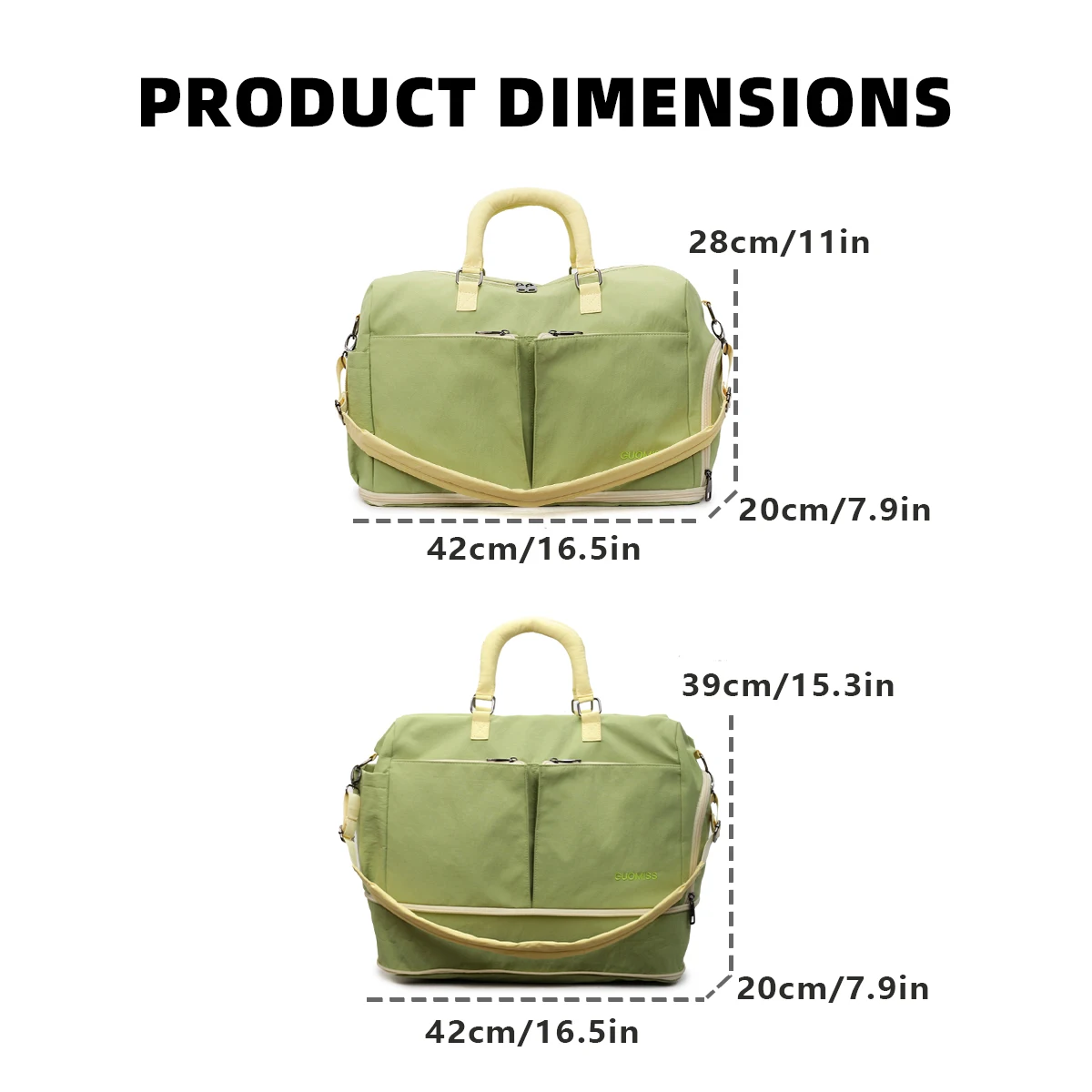 Business Trip Travel Bag for Men, Large Capacity, Water-Repellent, Travel and Fitness Bag for Women, Single Shoulder Crossbody Yoga Luggage Bag for Camping and Boarding