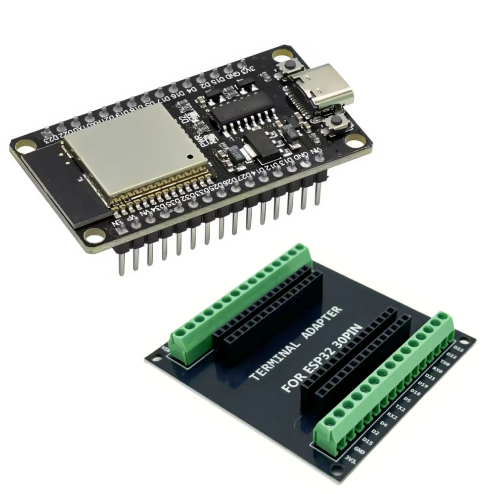 รูปสินค้า บอร์ดพัฒนา ESP32 WiFi + Bluetooth ดูอัลคอร์ NodeMCU 32S/32D/32U 30Pin
