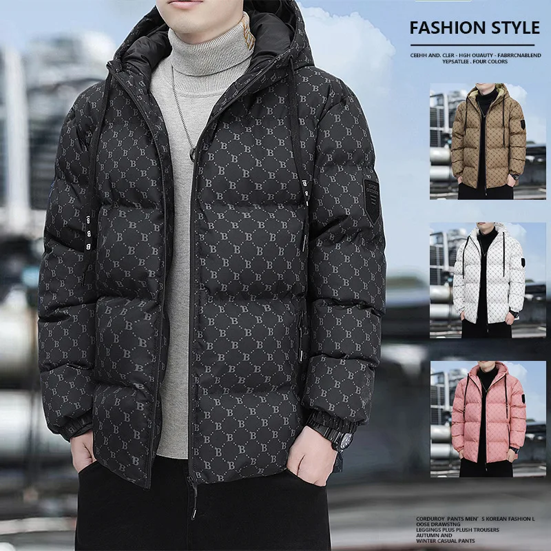 

Winter Leisure Thicken Warm Waterproof Jacket Parka Men Autumn New Outwear Windproof Hat Hooded Parka Jacket Men