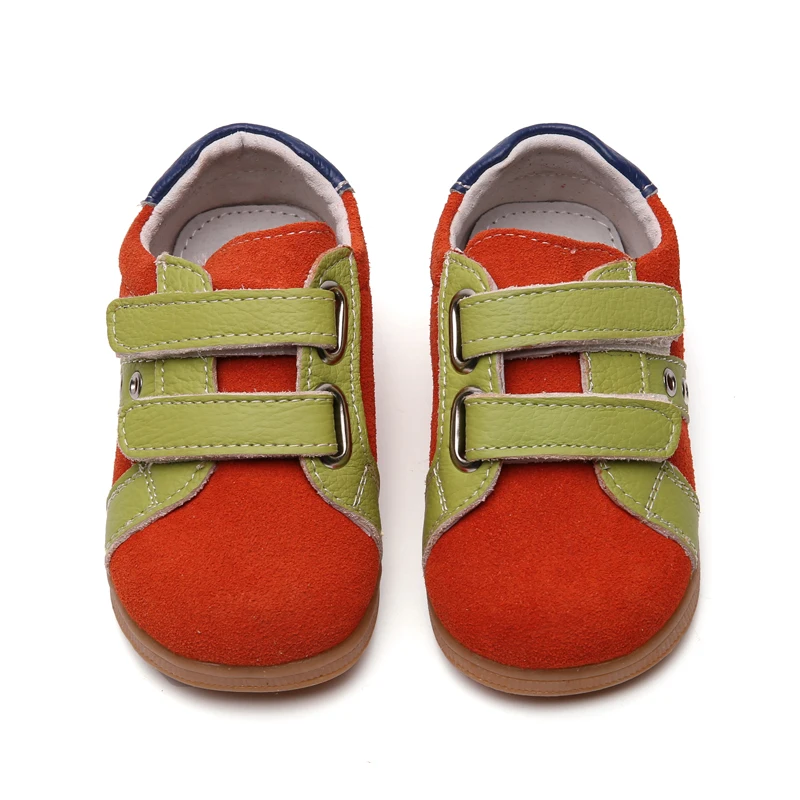 Autumn Baby Boys Soft Genuine leather Sneakers twin strap closure toddler shoes
