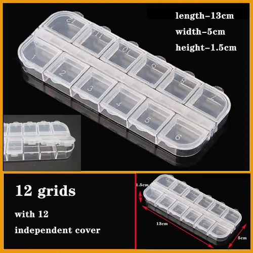 Transparent Plastic box Screw Compartment Box Jewelry Earring Display Case Container Clear Terminal Organizer Tool Storage boxes - Image 34