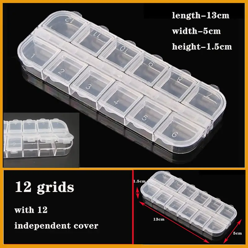 Transparent Plastic box Screw Compartment Box Jewelry Earring Display Case Container Clear Terminal Organizer Tool Storage boxes - Image 34