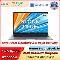 Honor Laptop MagicBook 16 Ryzen 7 5800H 16GB 512GB AMD Radeon Vega Win10/11 144Hz 100%sRGB IPS Notebook 1