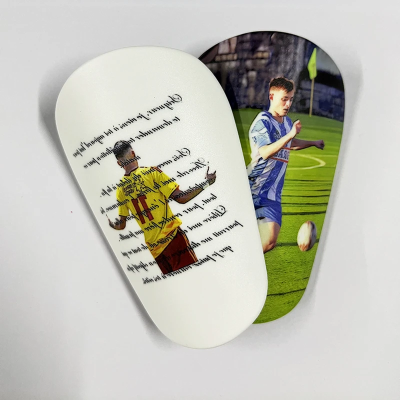 Customized Children Adult 5-8CM Super Mini Shin Guards Personal Photo Customization Football Shinpads kids Christmas Gift