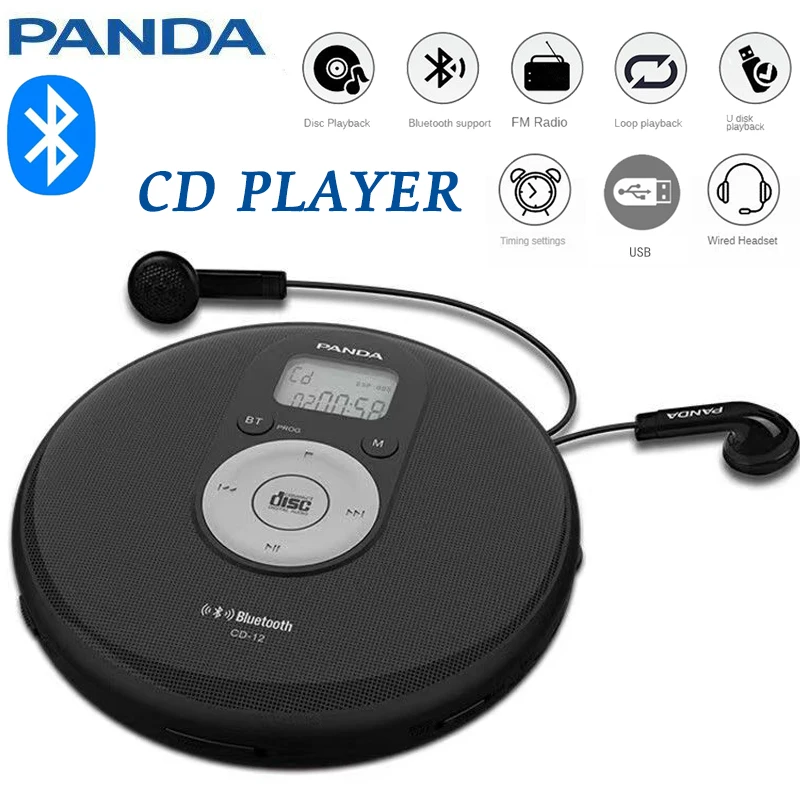 Lecteur CD portatif avec fonctions bluetooth et antichoc