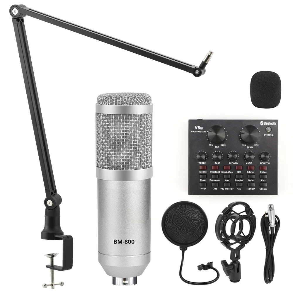 Bm 800 Condenser Microphone Sound Card Bm 800 Condenser Microphone V8