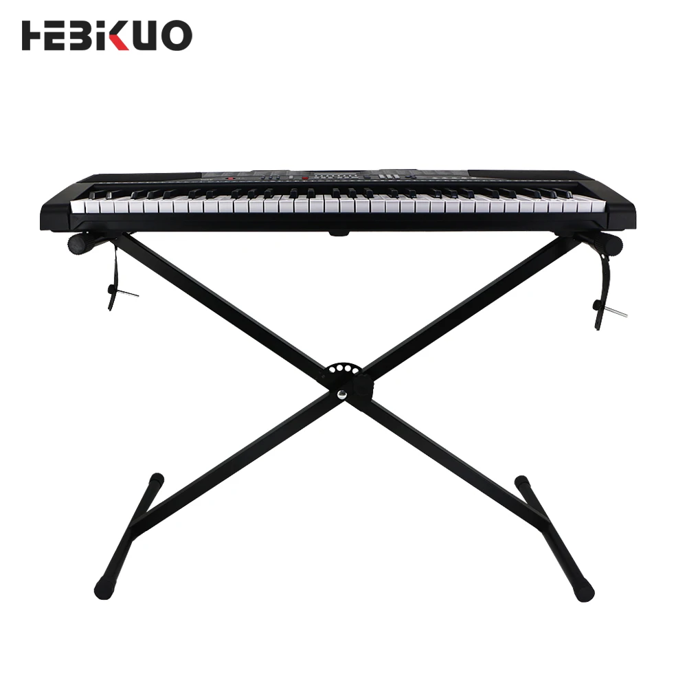 Support + Tabouret Réglable Pour Clavier/piano – Hauteur Ajustable, Pliable, Double Structure X – Blanc