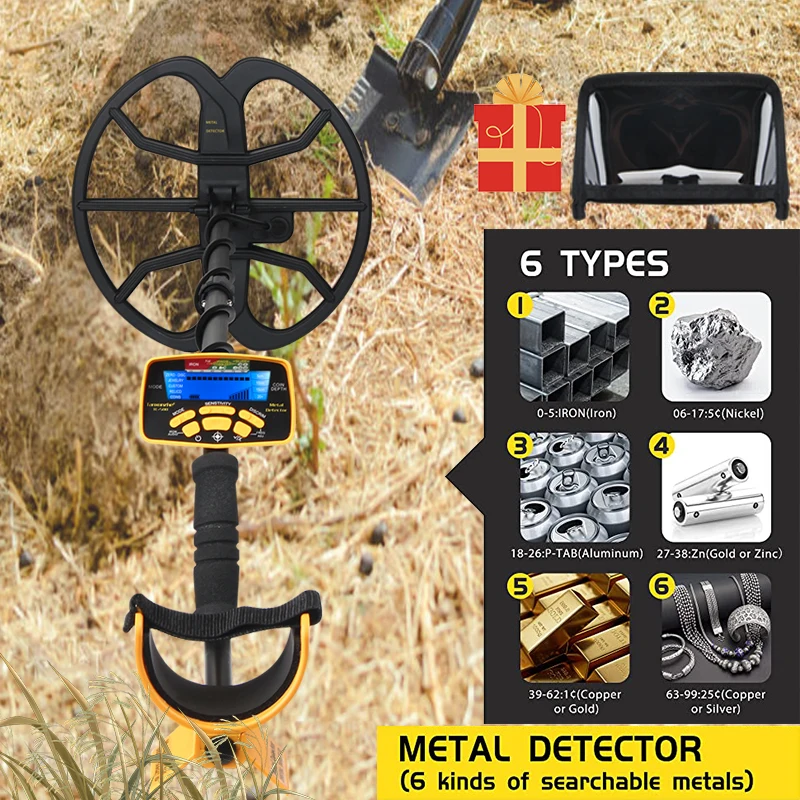 TC500 Professional Metal Detector Underground Gold Detector High Accuracy Metal Finder Waterproof Search Coil Seeker Treasure