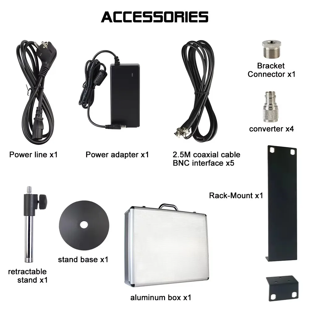Happymusic AC3/AC10/AC8 Active Antenna Combiner Kit UHF 470-900MHZ Antenna Combiners Splitter for In-Ear Monitoring System