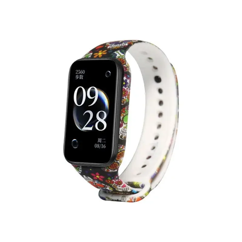 Colorful Printed Silicone Strap for Smartwatch Replacement Bracelet Band