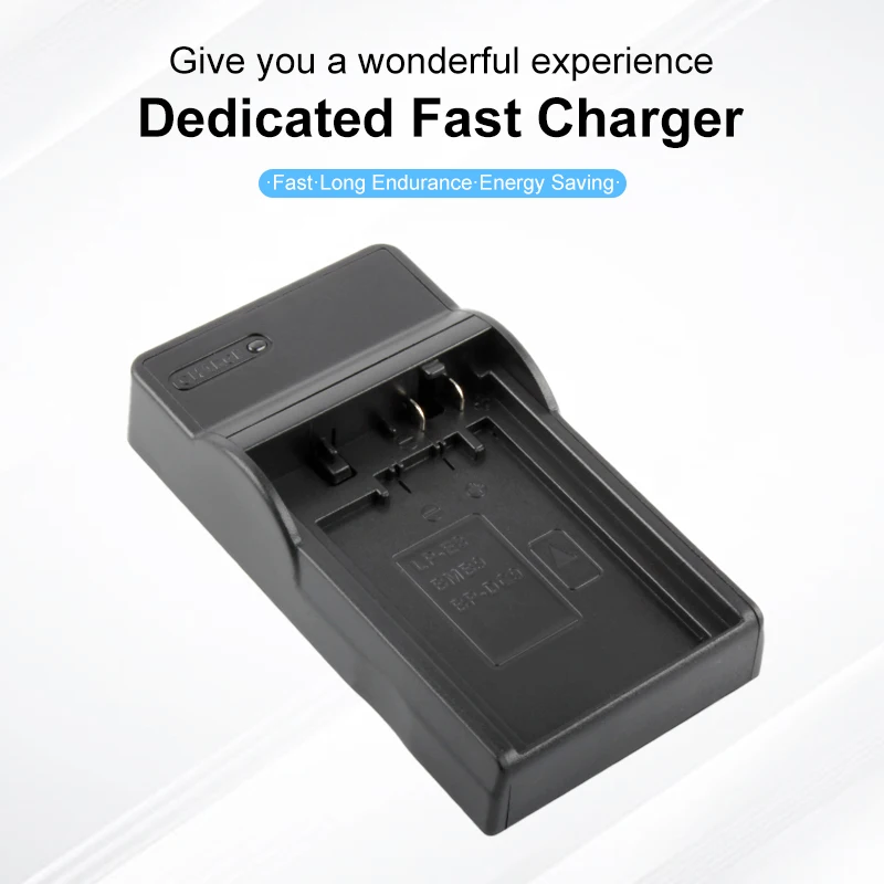 DSTE LC-E6E Battery USB Dual Quick Charger Compatible For Canon LP-E6, LP-E6N, EOS 5D Mark II, 5D Mark III, 5DS, 5DS R, 60D, 60Da, 70D, 80D, 7D Mark