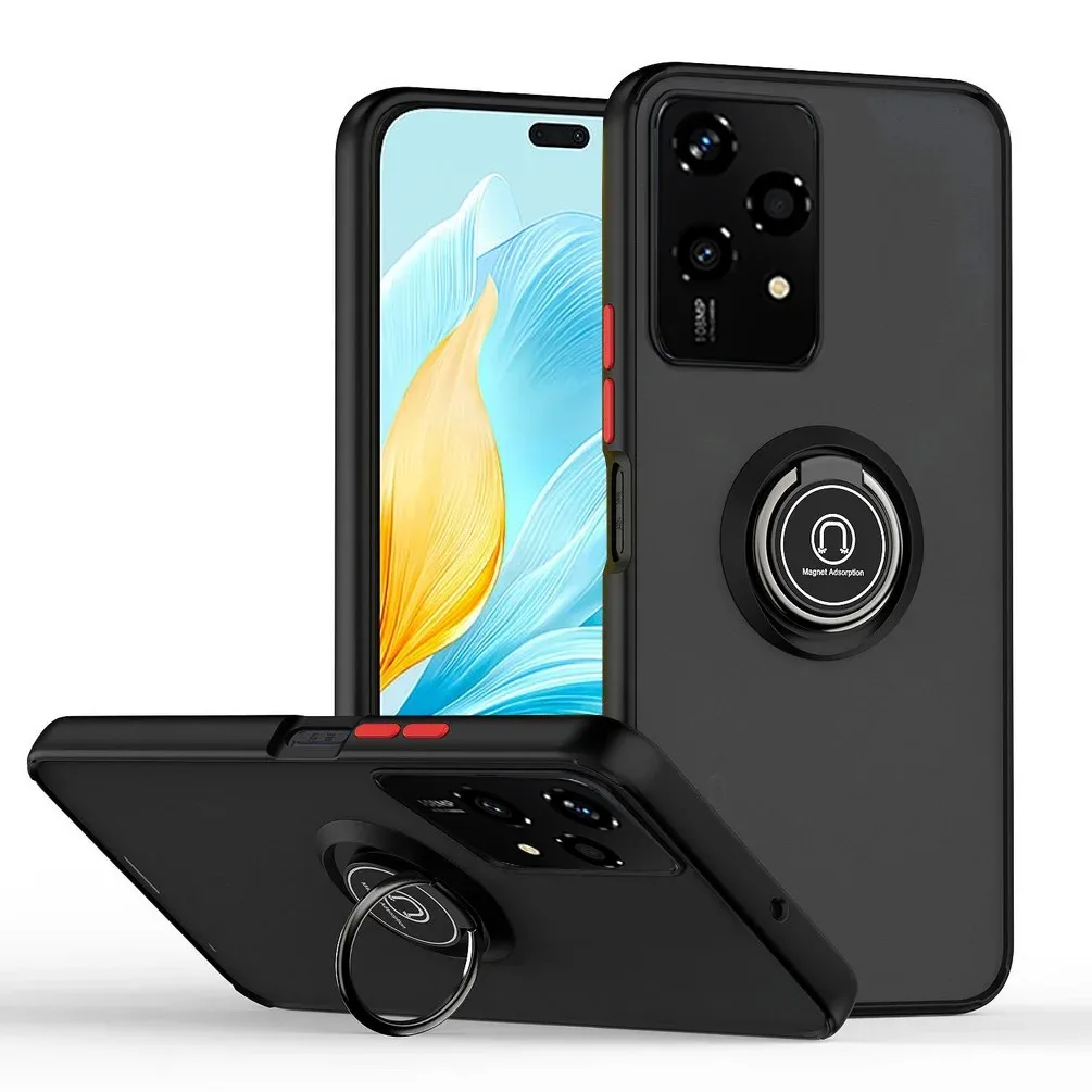 Armor Matte Shockproof Case with Smart Ring Holder Stand