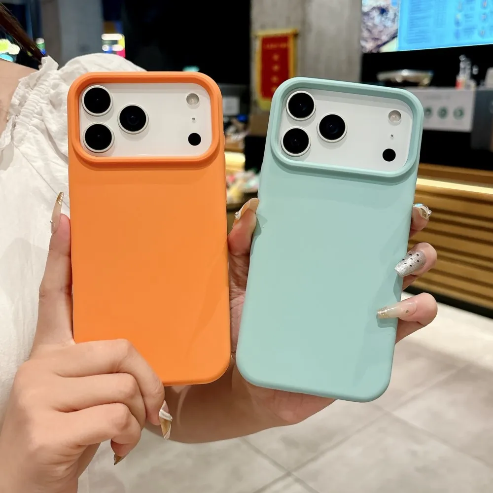 Original Liquid Silicone Shockproof Soft Case with AI Camera Button Protection - Solid Color Cover