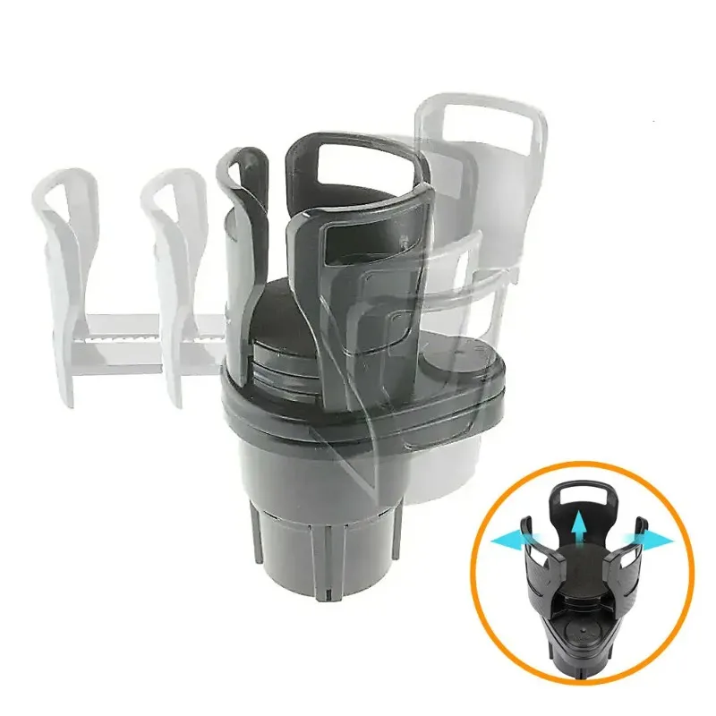 Car Drink Holder Multifunction Adjustable Cup Holder 360° Rotation Stable Anti-Slip Auto Parts Storage Box Car Water Cup Holder