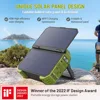 Portable Power Station 1000W with Built-in Solar Panel, 614WH/192000mAh LiFePO4 Battery Pack, Solar Generator with AC/DC 3