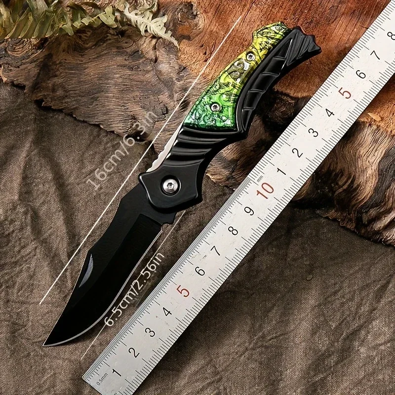 Portable outdoor folding fruit knife for kitchen supplies, sharp survival knife, suitable for camping and hiking 6