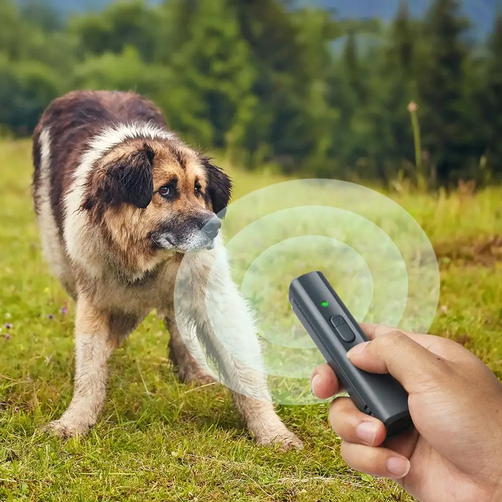 

Ultrasonic Dog Repeller Usb Rechargeable Hand-held Anti-barking Device Dog Repellent With Lanyard Anti Barking Device
