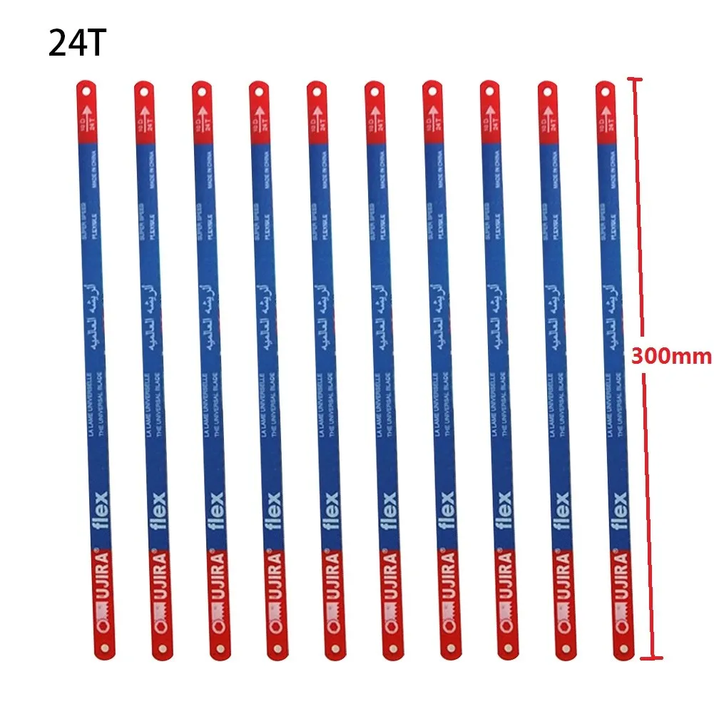 

10pcs Hacksaw Blade Hand Saw Blades Flexible M35 Steel Foldable For Wood Meat Bone Cut For Home Woodworking Tool 300x12x1mm