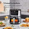 15L 7L Airfryer Digital Use without oil Visible air fryer Smart touch home large capacity stainless steels electric oaster Oven 3