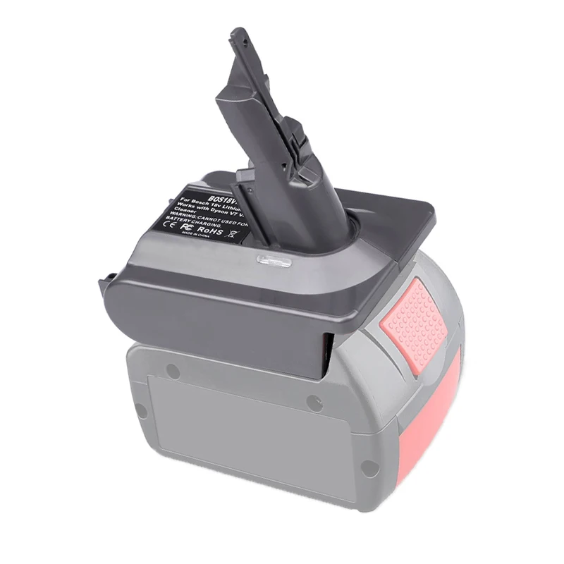 Adattatore Per Batteria Agli Ioni Di Litio Bosch 18V Bat618G Bat609 Converti In Per Batteria Dyson V6 V7 V8 Per V6 Sv04 V7 Hepa V8 Animal Vacuum
