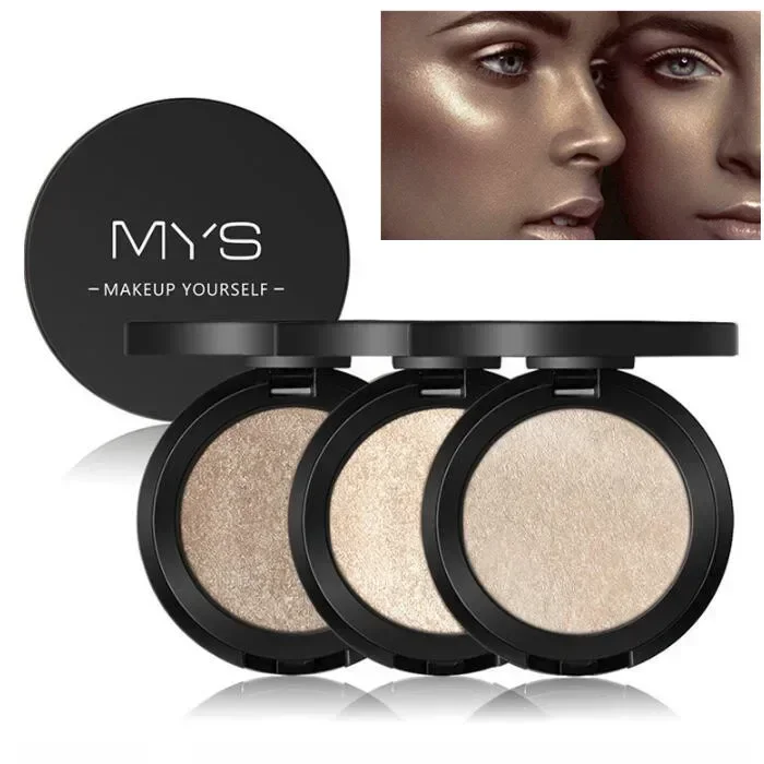 6 color Face Makeup Powder Waterproof Minerals Shimmer Contour Bronzer Highlighter Palette