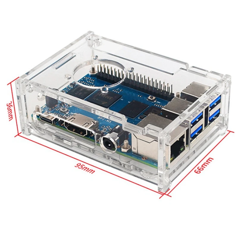 ٳ  M5 S905X3  ھ Cortex-A55 4GB RAM 16GB EMMC ⰡƮ BPI M5   + ũ ̽