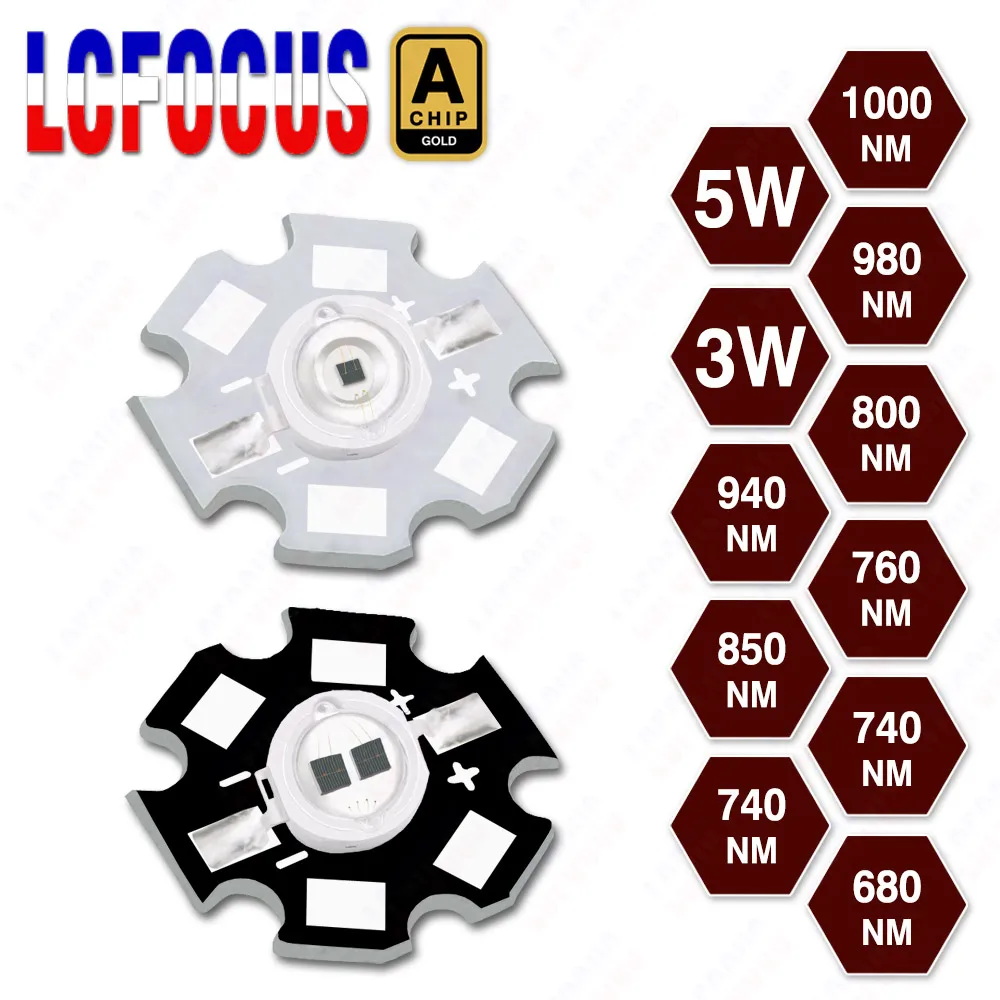 High-Quality-1W-3W-5W-LED-Bulbs-Infrared-IR-680nm-740nm-800nm-850nm ...
