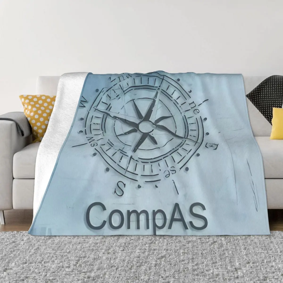 Bussola Family Blanket Soft Sofa Coperta Traspirante E Aderente Ideale Per Lounging Soft Sofa Supernatural Cover Coperta