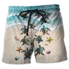 Animal Turtle 3D Printed Short Pants For Men Clothes Casual Hawaiian Sea Animal Beach Shorts Loggerheads Trunks Kids Trousers 5