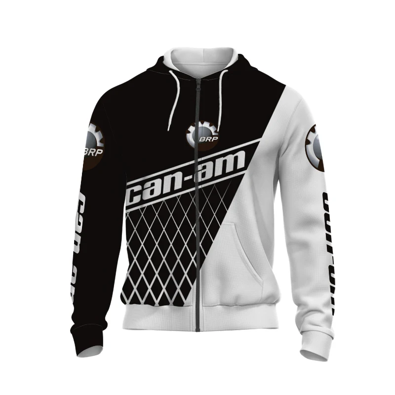 thumbnail image 1 of Nueva sudadera con capucha con cremallera para hombre, otoño/invierno, impresión 3D, informal, personalizada, logotipo BRP CAN AM, unisex, gran envío gratis, 1 of 5