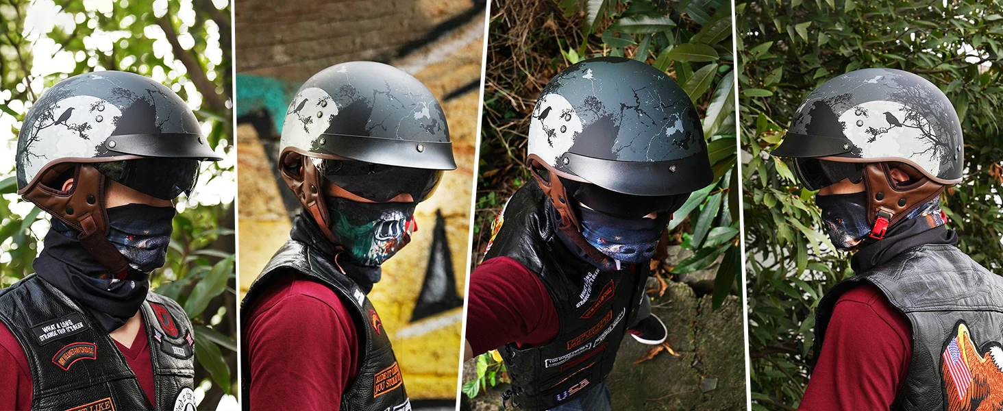 harley davidson helmet men;half helmet;motorcycle helmets