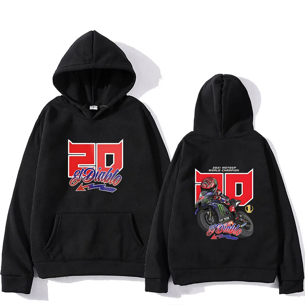 Fabio Quartararo 20 Fashion Comic Hoodies Cute Anime Sweatshirts Aesthetic Boys/girls Clothes Oversized Long-sleeved Streetwear