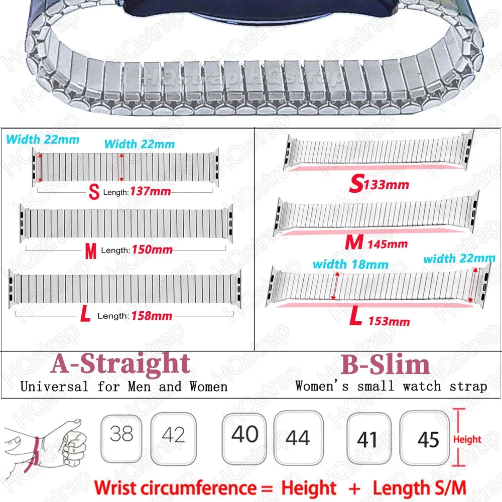 รูปสินค้า สายรัดข้อมือสแตนเลสสตีลสำหรับ Apple Watch ทุกรุ่น
