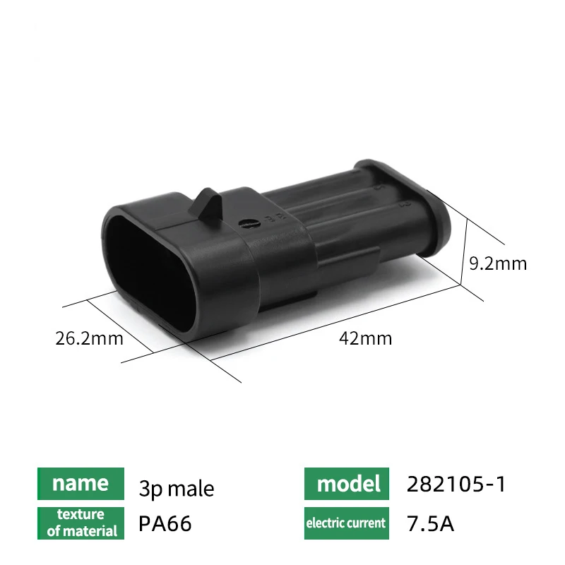 5Pin Waterproof AMP Auto Connector 18AWG M/F 1.5mm Term Quick Disconnect for Car Truck VehicleDJ7051-1.5-11/21 282089-1/282107-1 T&I Online Store