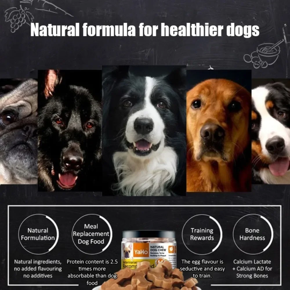 Dog Bruxism Stick Real Meat Low Salt Natural Formula Healthy Nutritious Adult Dogs Puppy Training Rewards Pet Dogs snacks Food