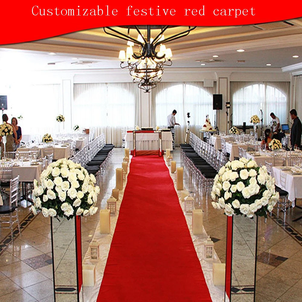 Long Size Wedding Carpet Aisle for Wedding Banquet Film Festivals Parties Celebrations Awards Events Decoration Red Carpet