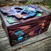 Artistic Skull Hidden Key Jewelry Box Christmas Halloween Gifts Box Wood Gothic Delicate Storage Box for Rings Necklaces 6