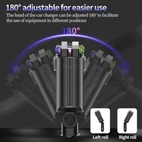 NEW Arrival Starlight Retractable Car USB Charger, 66W 5 in 1 Fast Charging, Car Air Freshener & 2 USB Ports Car Charger Adapter 4