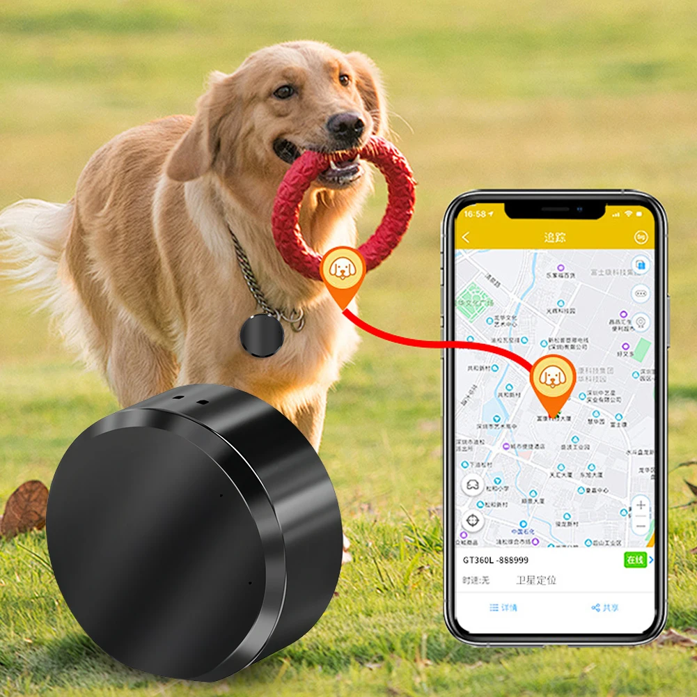 Anti-Theft Real-Time Locator Magnetic Pet Kids Wallet Positioning Tracker Car/Person/Pet Location Tracker Anti-Lost Device