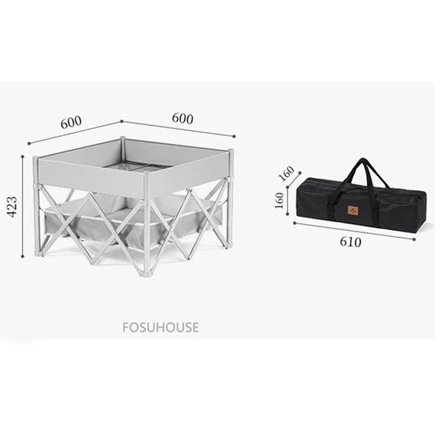 Modern Vas Tűz Gödrök Kültéri Fűtőkészülékekhez Grill Hordozható Kreatív Téli Szabadidős Kemping Tábortűz Keret - Image 6