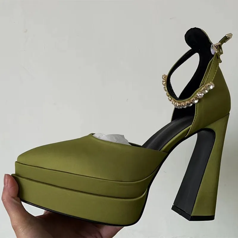 2022 Brand Women Sandals High Quality Sexy Thick High Heels Platform Dress Party Wedding Ladies Shoes fashion shoes 