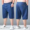 Men Plus Size Short Jeans Pants Denim Shorts Straight Cutting Pants Summer Short Pants 3