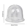 10pcs Plant Protect Bell Covers Reusable Plastic Clear Garden Plant Protection Covers w Fixed Support Pins Plant Tags Anti-frost 3