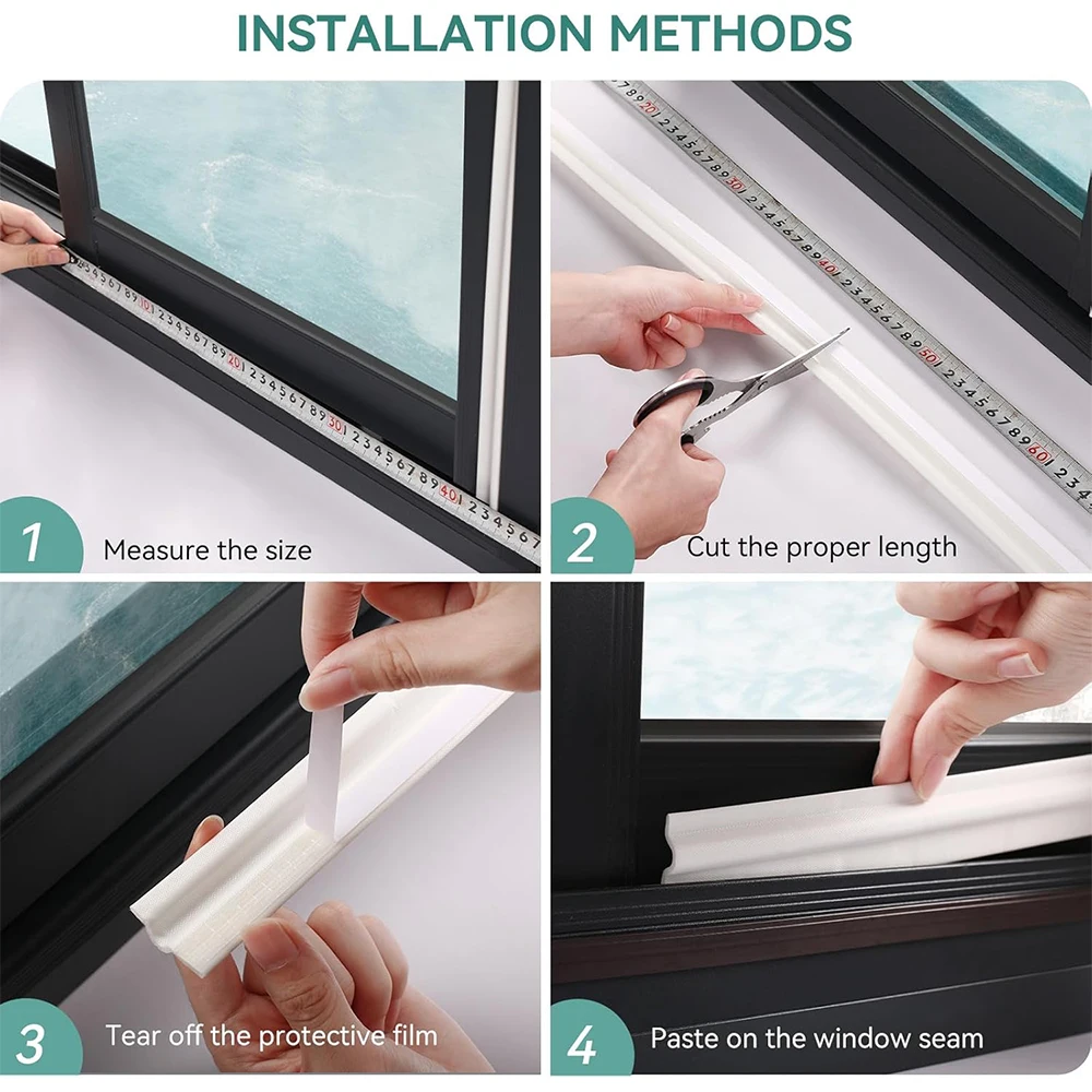 Premium Self-Adhesive Weather Stripping for Doors and Windows - Insulation, Soundproofing, and Dustproofing Seal Strip, 10M
